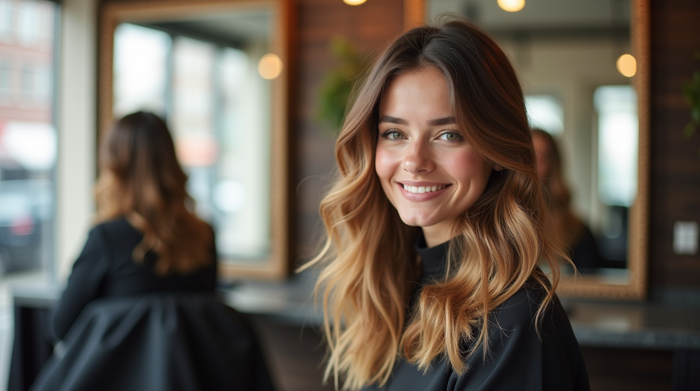 Dégradé cheveux longs